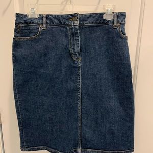 Talbots denim mini skirt size 16 petite